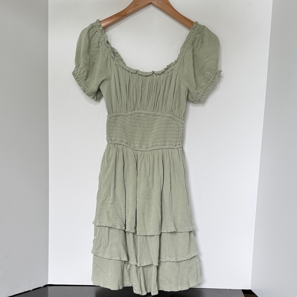 Hollister Sage Green Mini Dress XXS